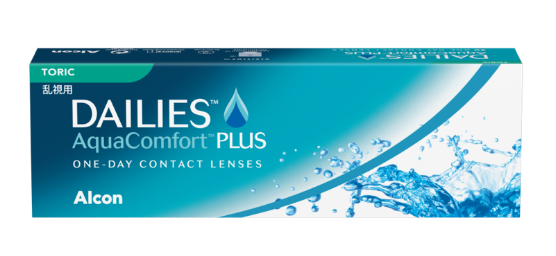 Dailies aquacomfort plus toric contact lenses packshot
