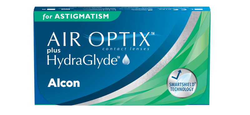 AIR OPTIX PLUS HYDRAGLYDE FOR ASTIGMATISM contact lens pack shotshot