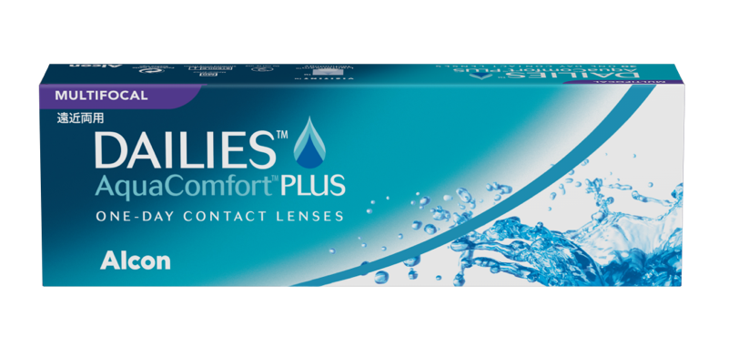 Dailies aquacomfort plus multifocal contact lenses packshot