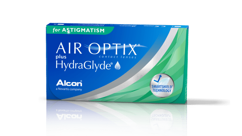 AIR OPTIX™ plus HydraGlyde™ for Astigmatism pack shot