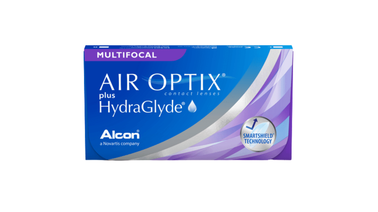 AIR OPTIX™ plus HydraGlyde™ Multifocal pack shot